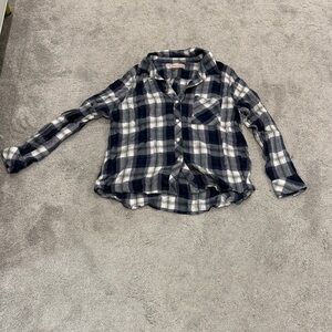 Philosophy Blue and White Checkered Button Down Shirt